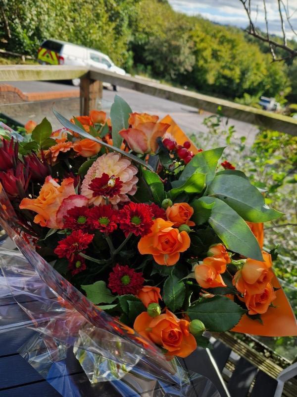 Autumn Spice Hand Tied Bouquet